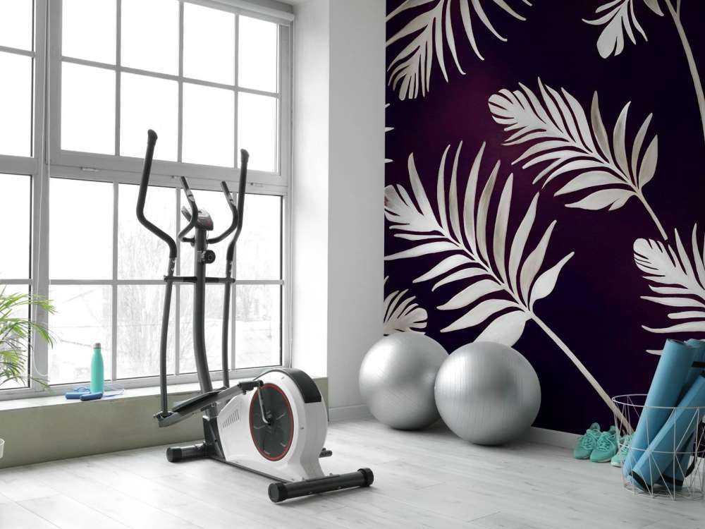 Golden leaves on dark Steel Blue