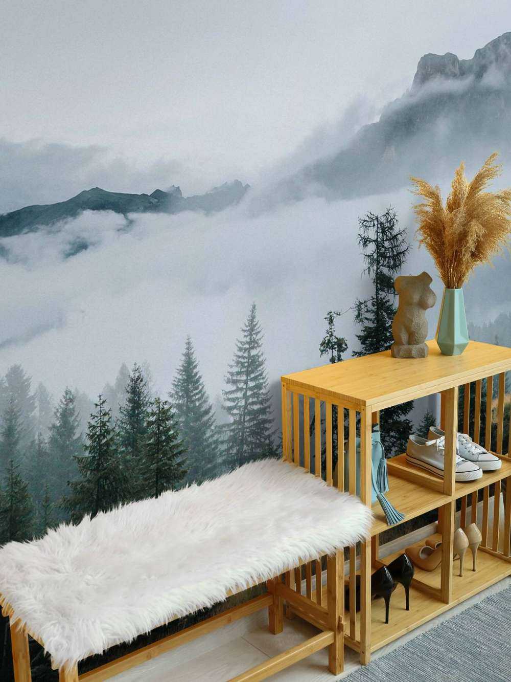 Ochtendmist over het Woud