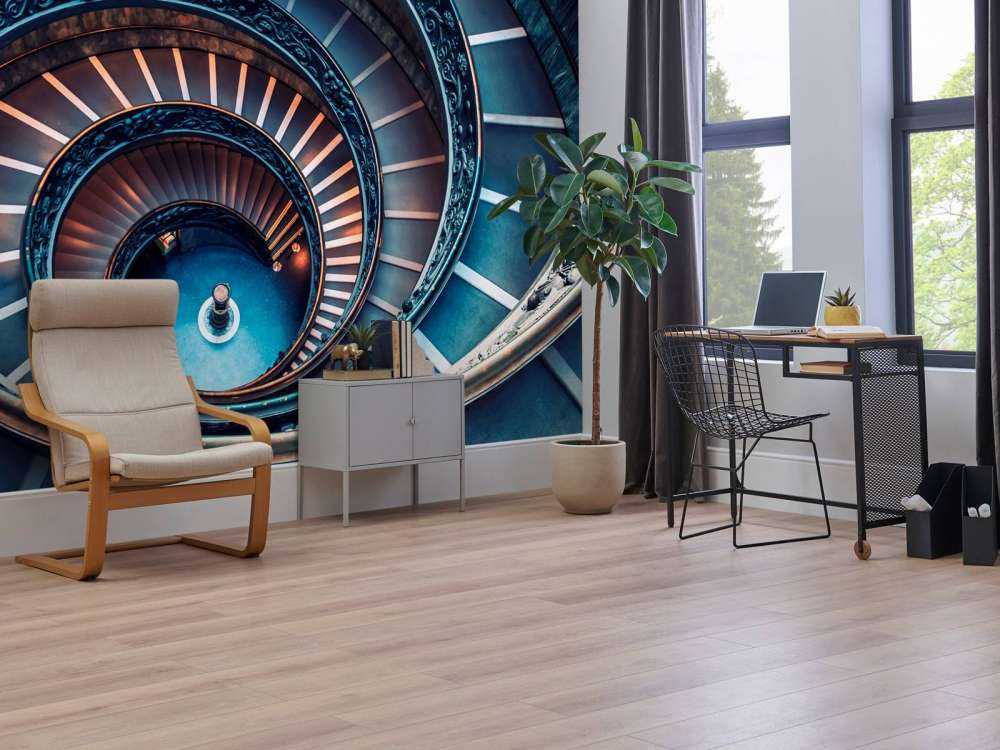 Spiraal van licht en koper