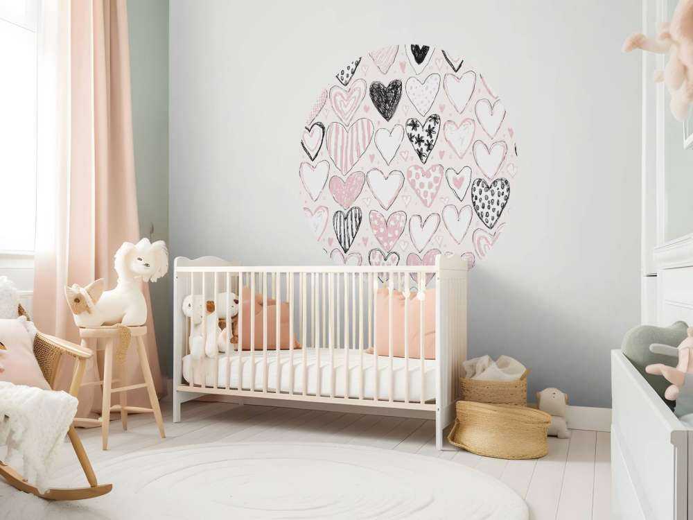 Hartjesmix in pastel en inkt