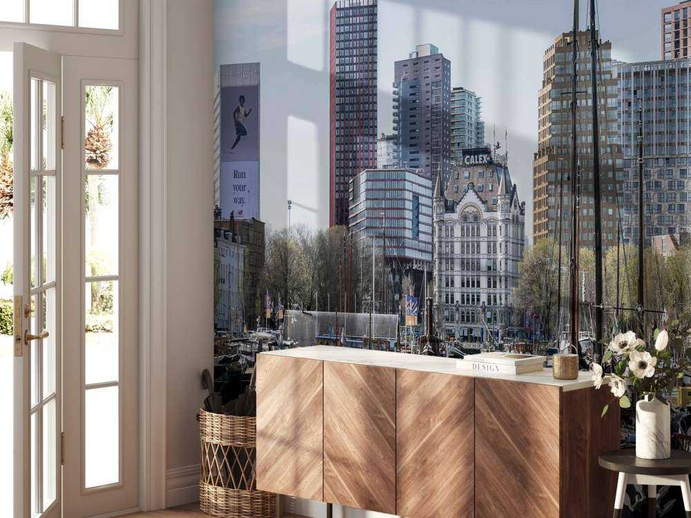 Historische Schepen en de Moderne Skyline