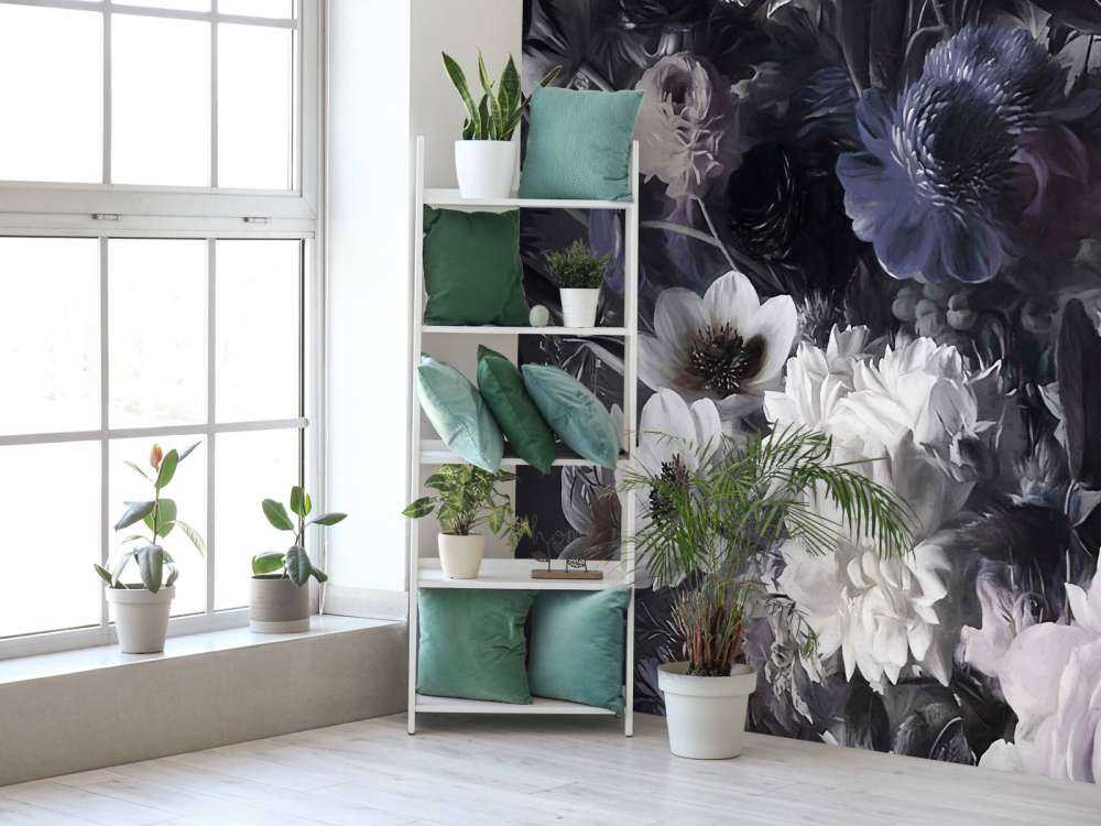 Big bouquet with anemones Blue