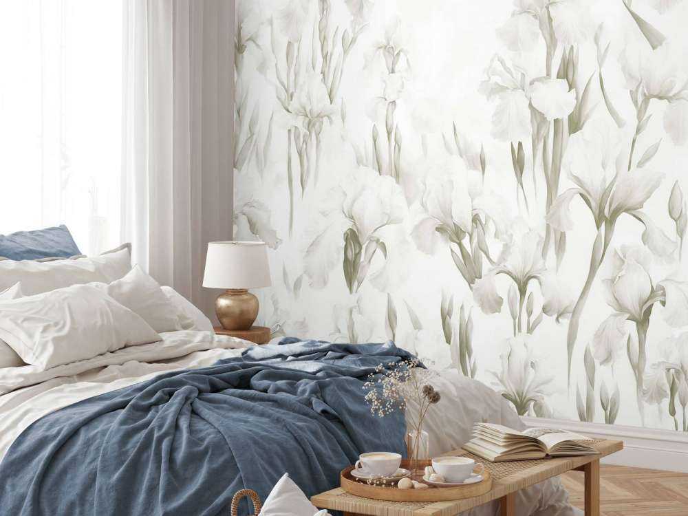 Irises Dance Seamless Light Sepia