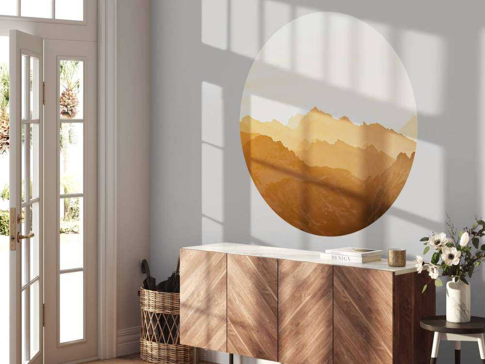 Gouden bergen bij zonsopkomst