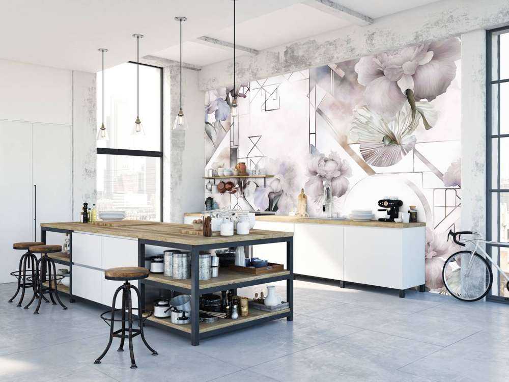 Watercolor Geometry Beige