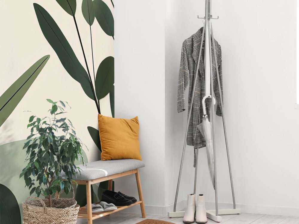 Minimalistische botanische bladeren