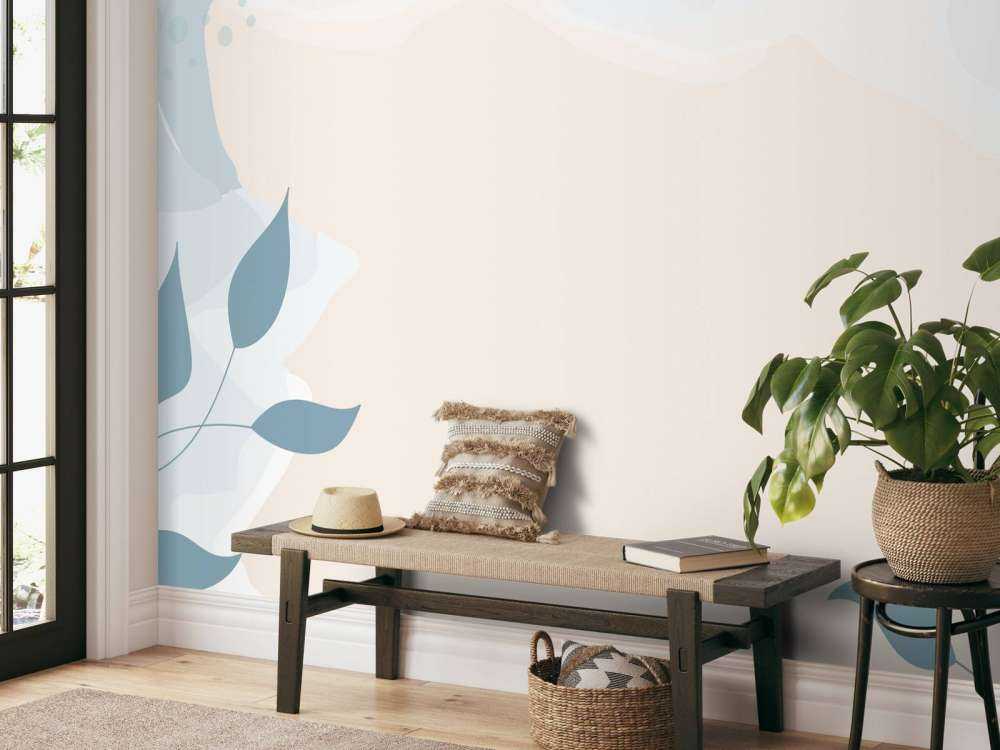 Panorama illustratie met planten