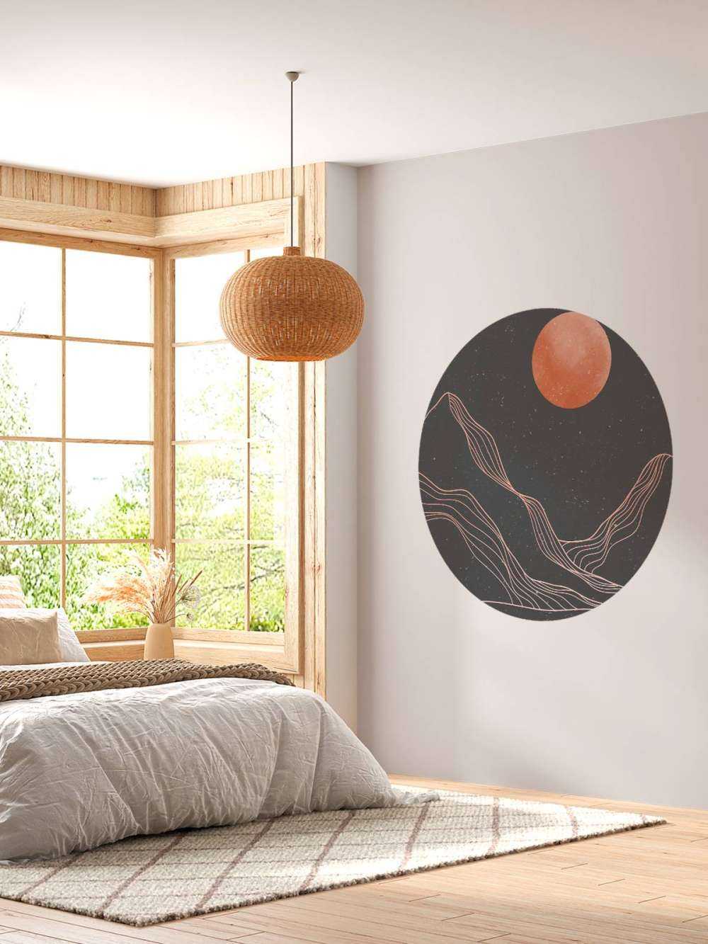 Abstracte bergen landschap