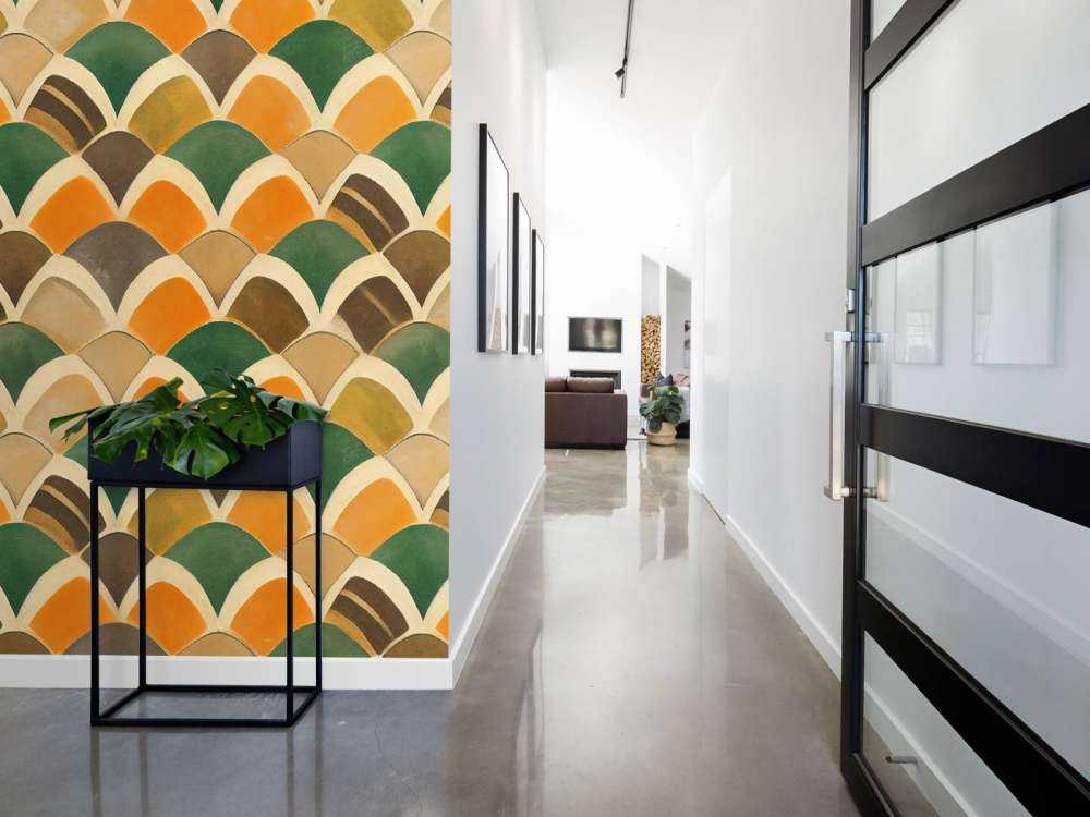 Gekleurde schubben patroon