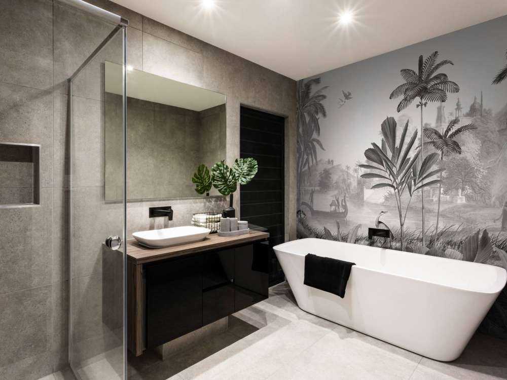 Leopard Landscape - Black and White