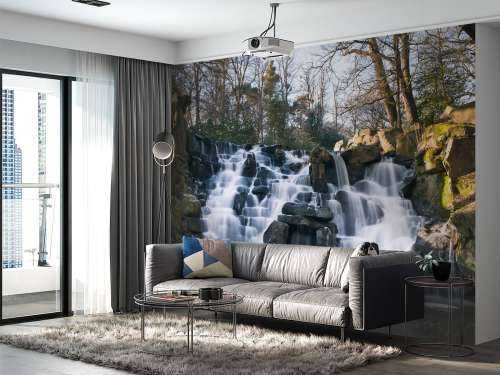 Waterval in de winter
