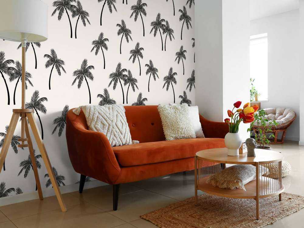 Patroon met palmbomen