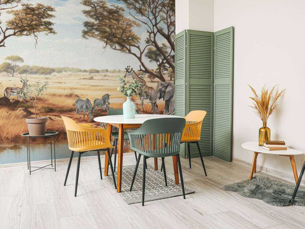 Safari landschap in kleur