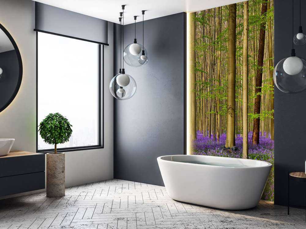 Bos met boshyacinten