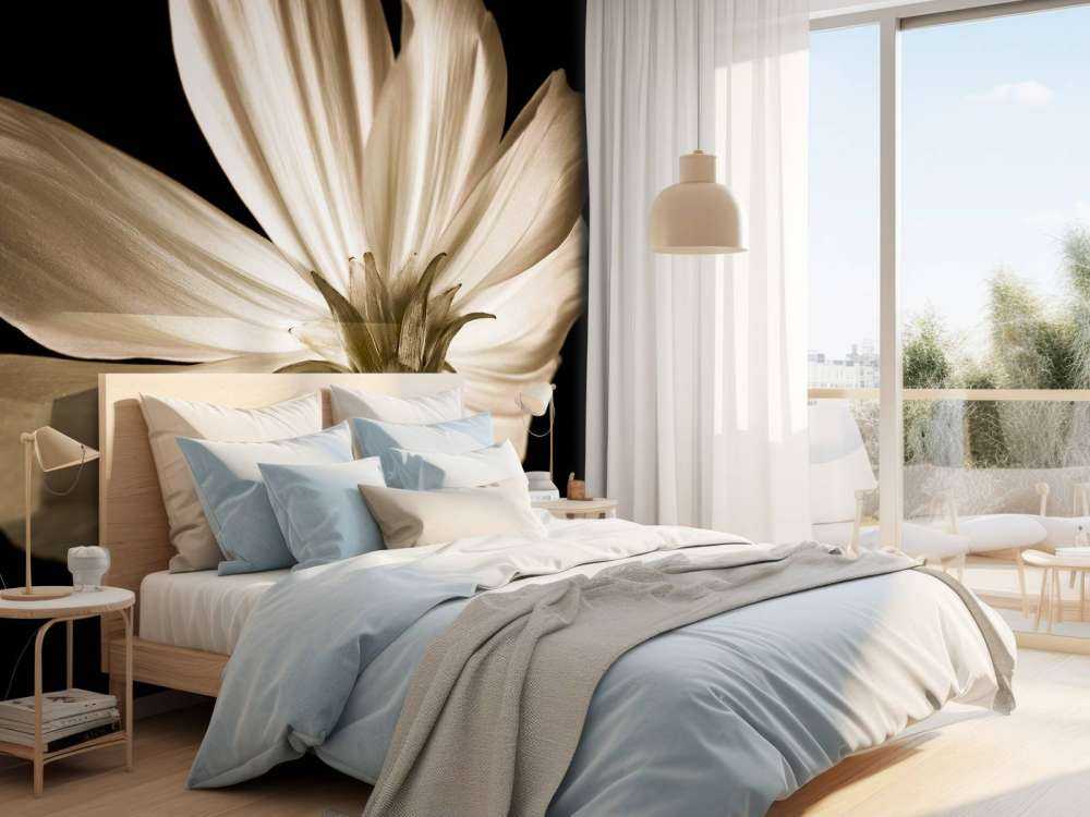 Cosmos bloem van onderen