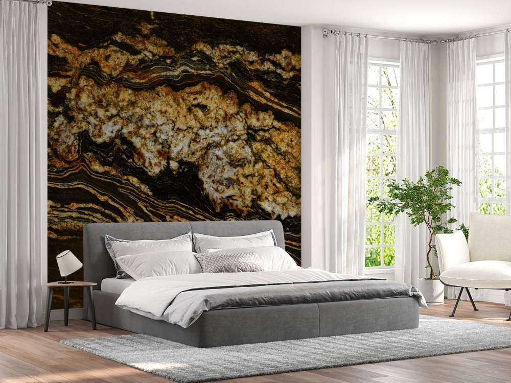 Zwart goud marmer