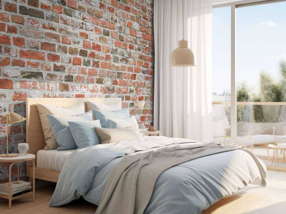 Bakstenen muur gerestaureerd