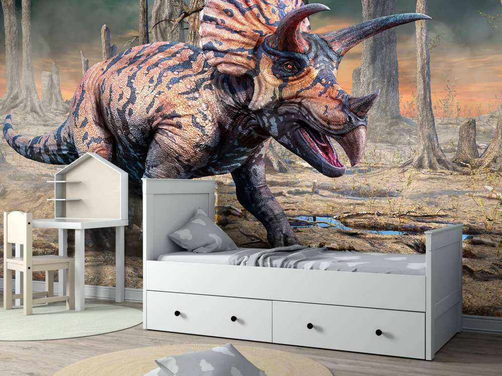 Torosaurus in een verlaten gebied