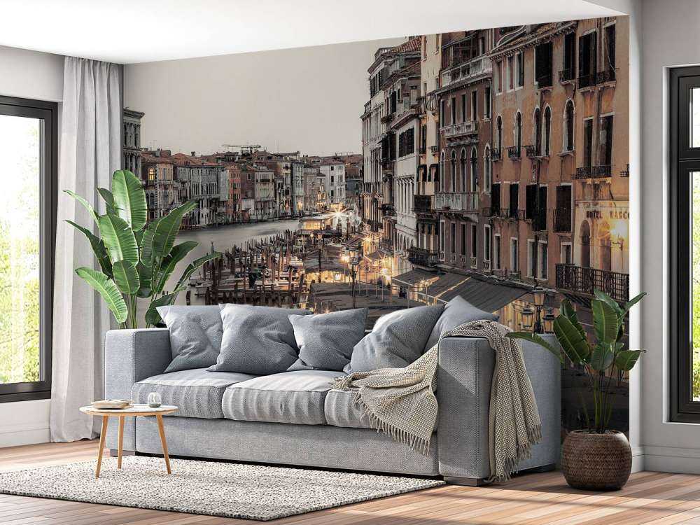 Het grote kanaal bij nacht