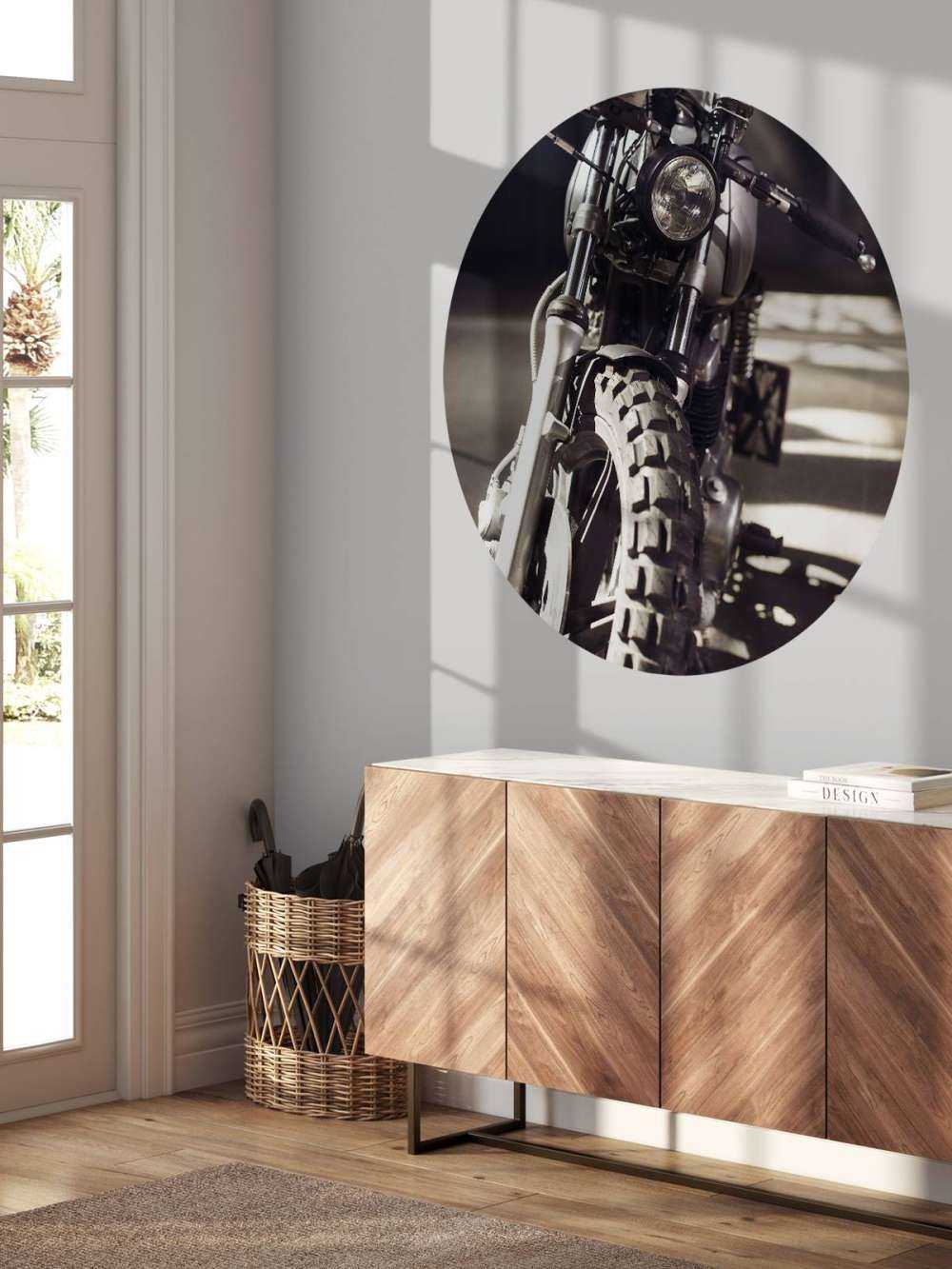 Vooraanzicht motorfiets