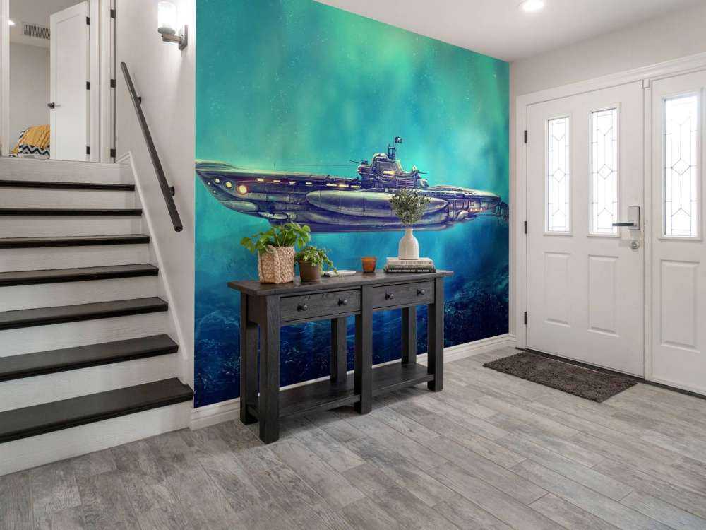 Piratenonderzeeër in de onderwaterwereld