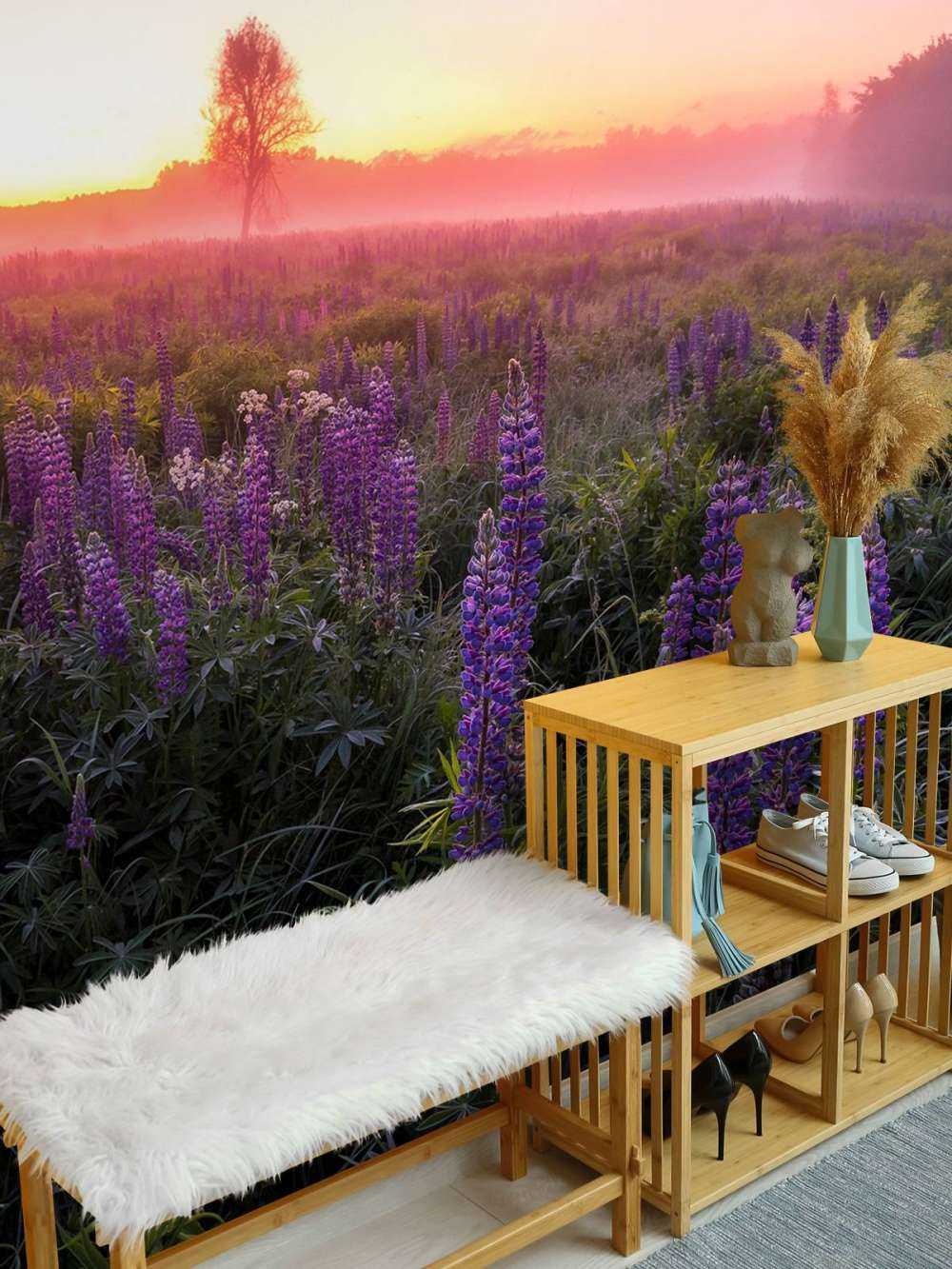 Bloeiende lupines