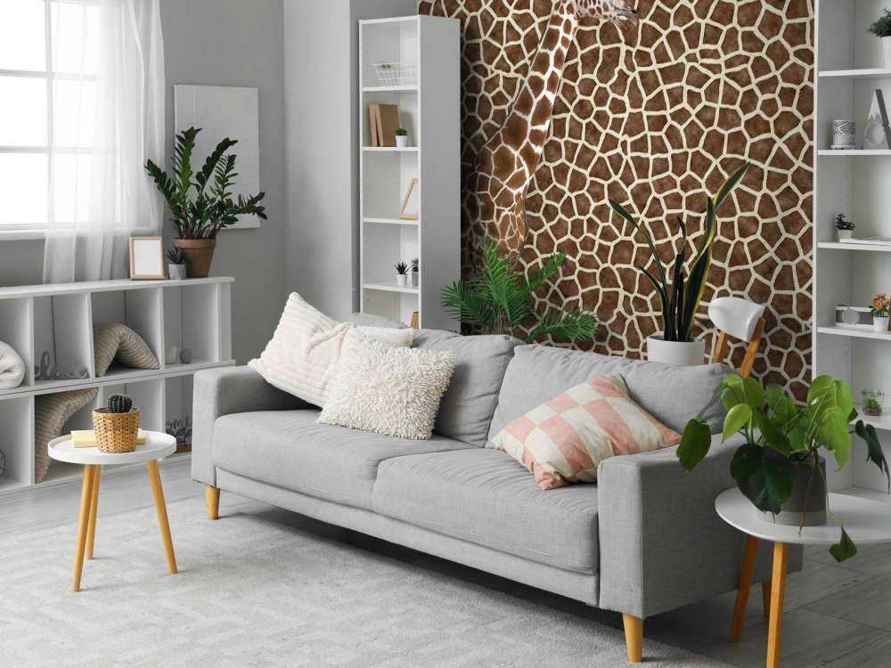 Gecamoufleerde giraffe