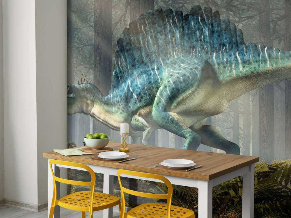 Spinosaurus in een bos