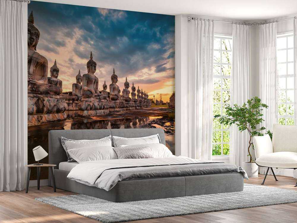 Buddha beelden op water