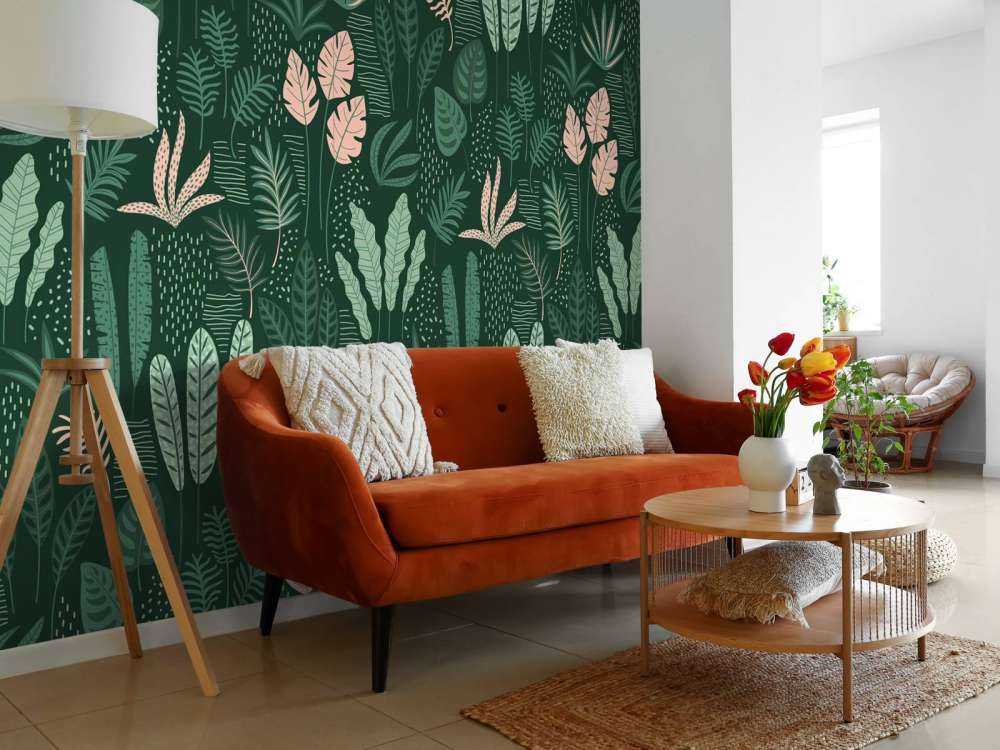 Vrolijke bladeren patroon