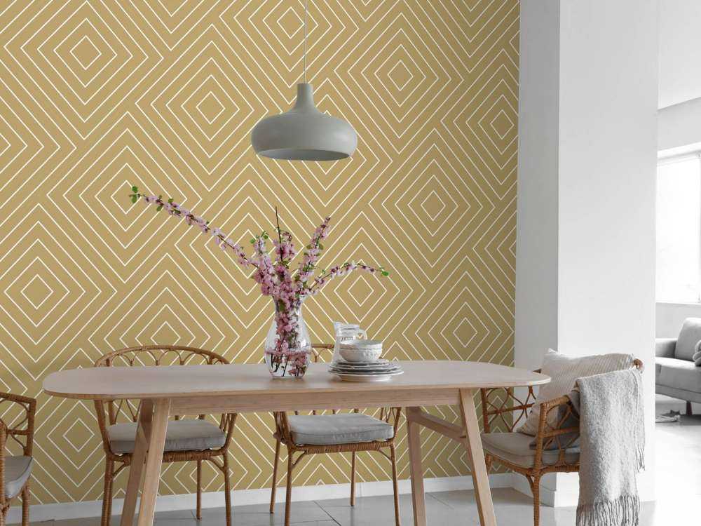 Chevron patroon, goud