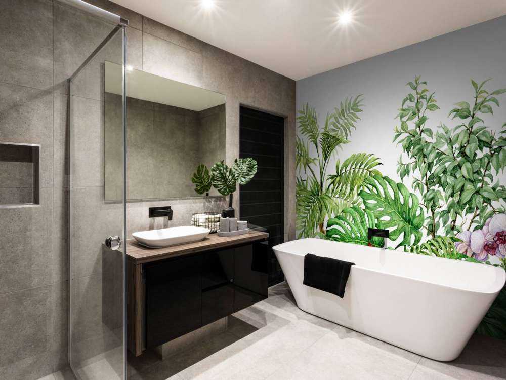 Tropische planten van waterverf