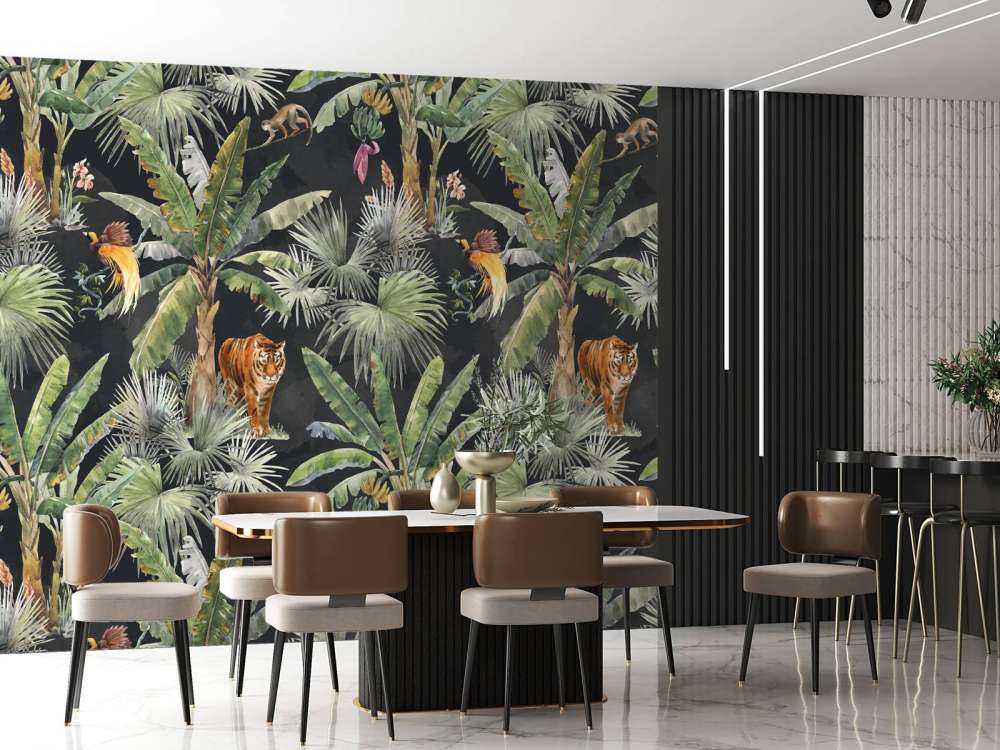 Palmen en jungle dieren