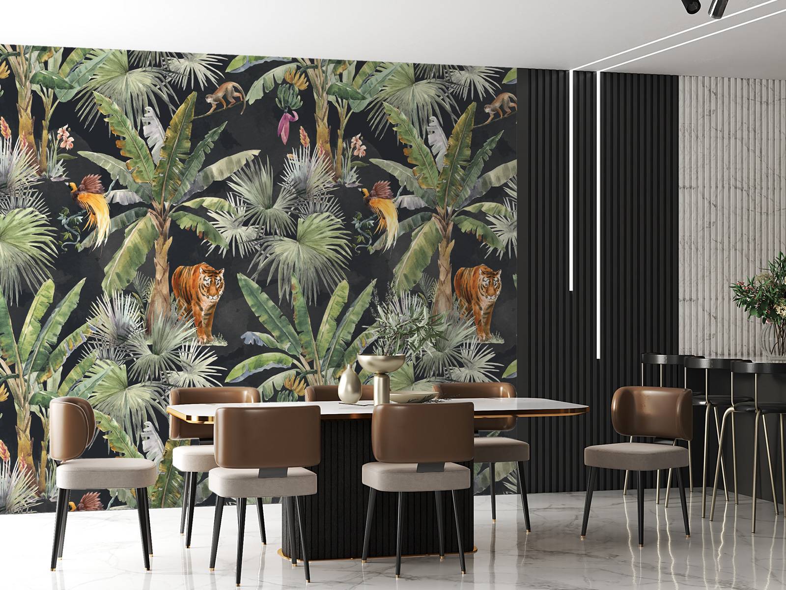 Palmen en jungle dieren