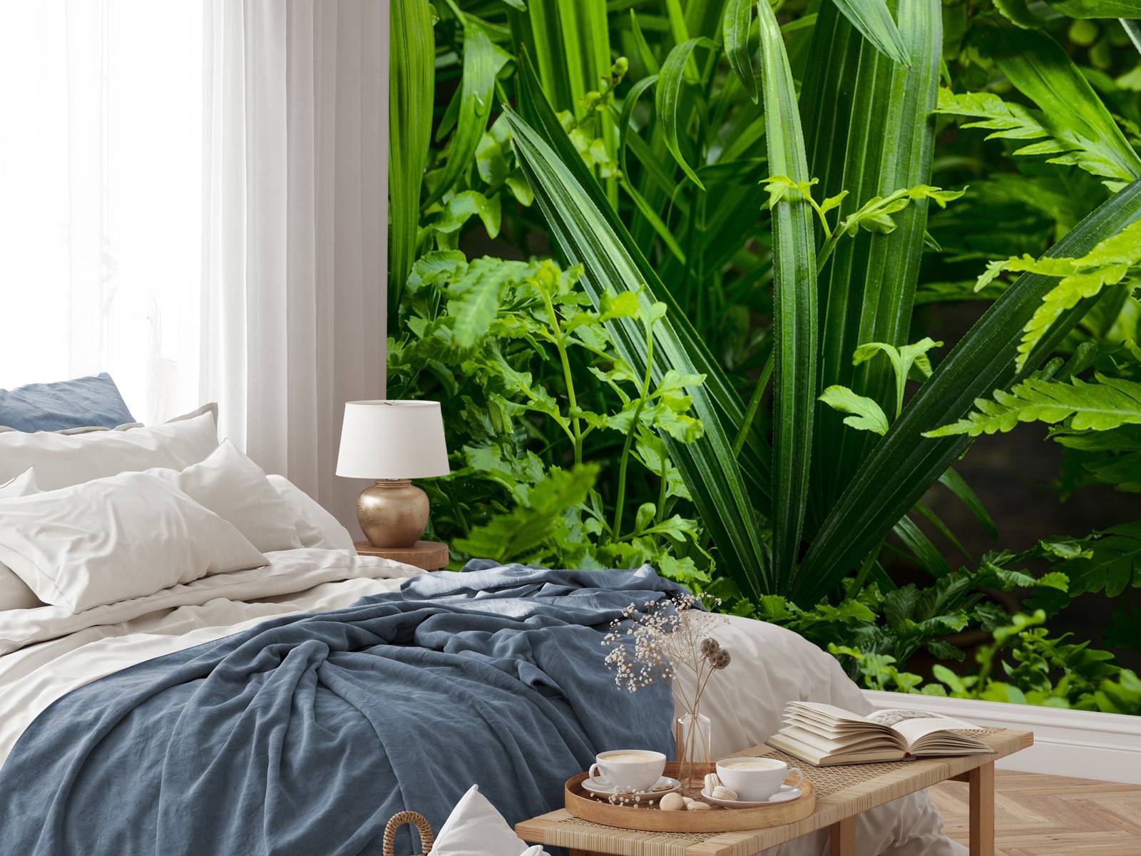 Panorama met planten