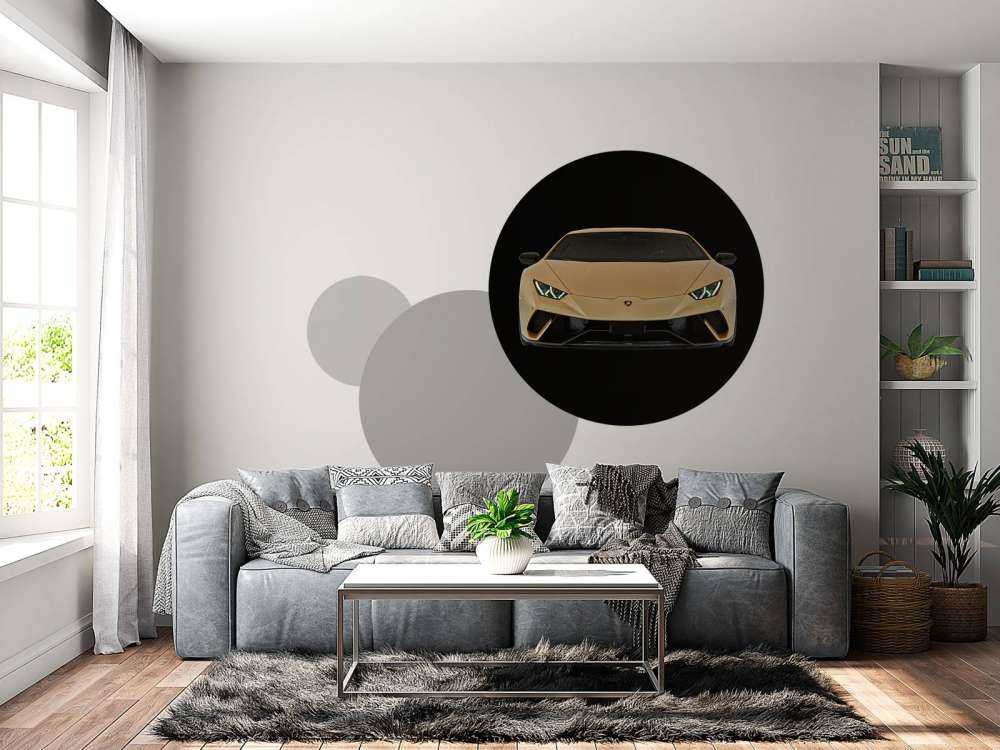 Lamborghini Huracán - Voorkant, zwart