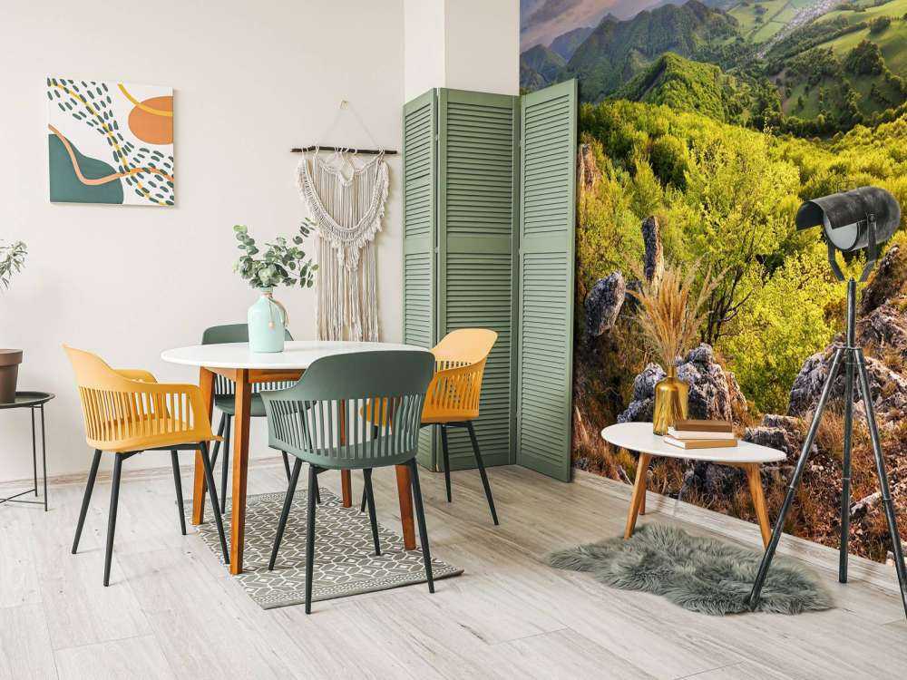 Berglandschap in de lente