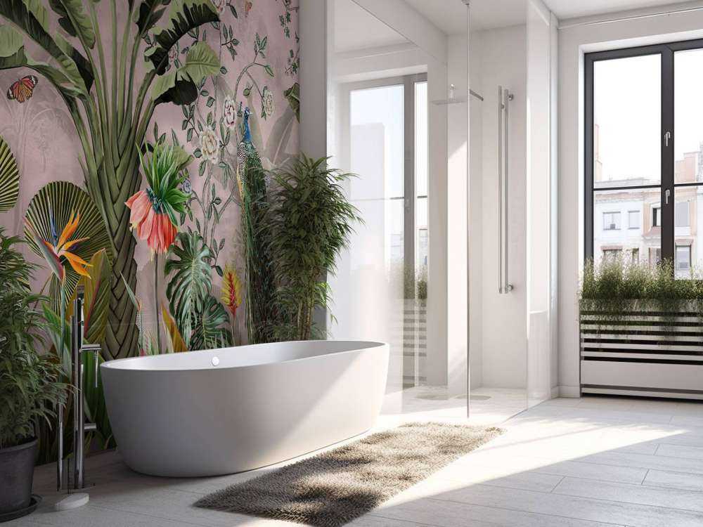 Pauw in Tropische Schoonheid