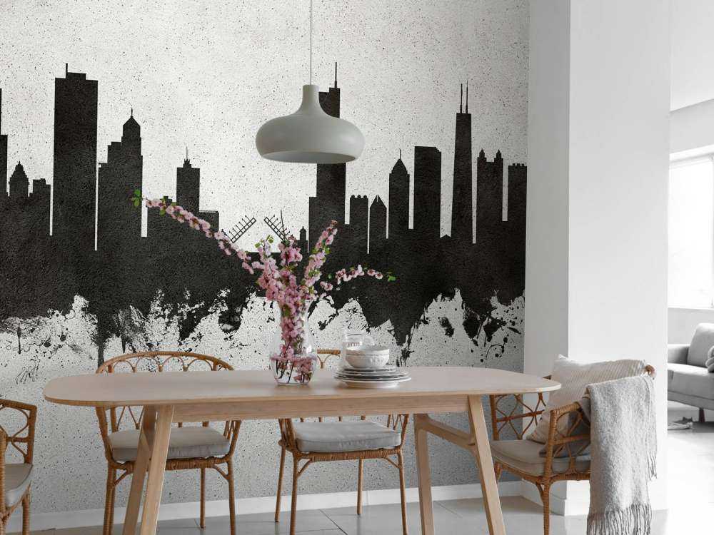 Waterverf skyline, Chicago