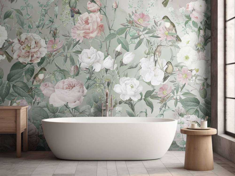 Birds in Rose Garden