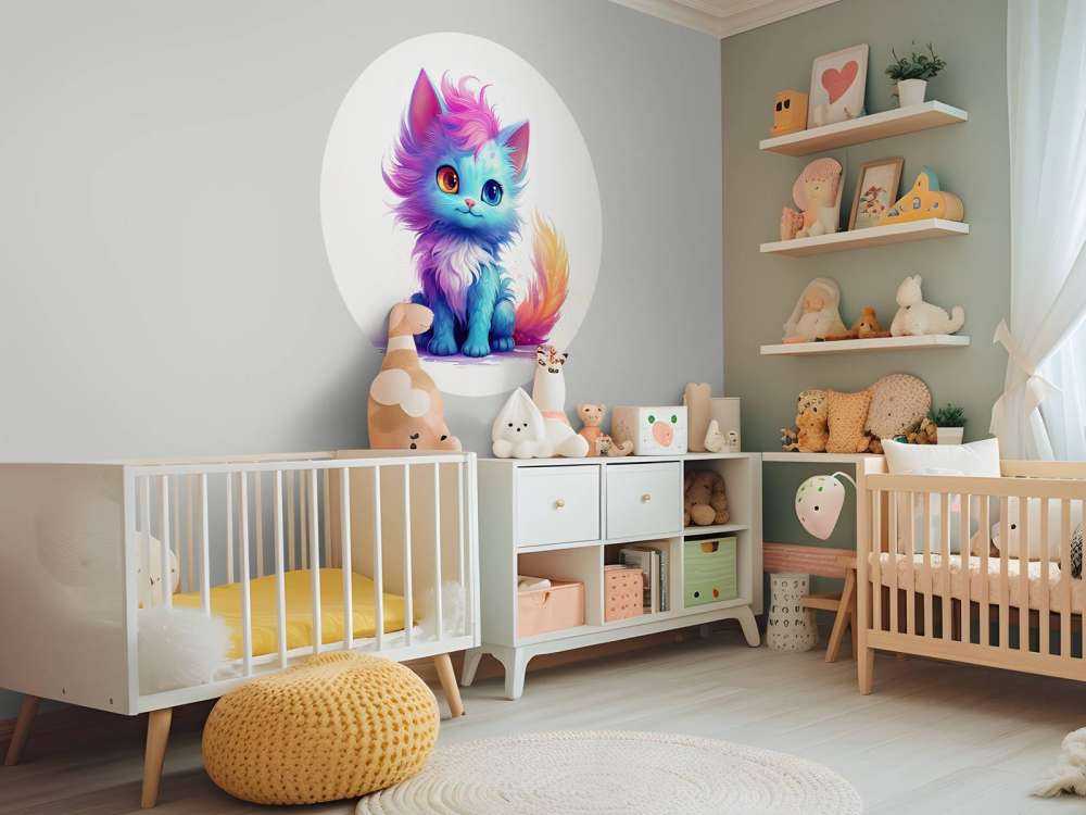 Regenboog baby kat