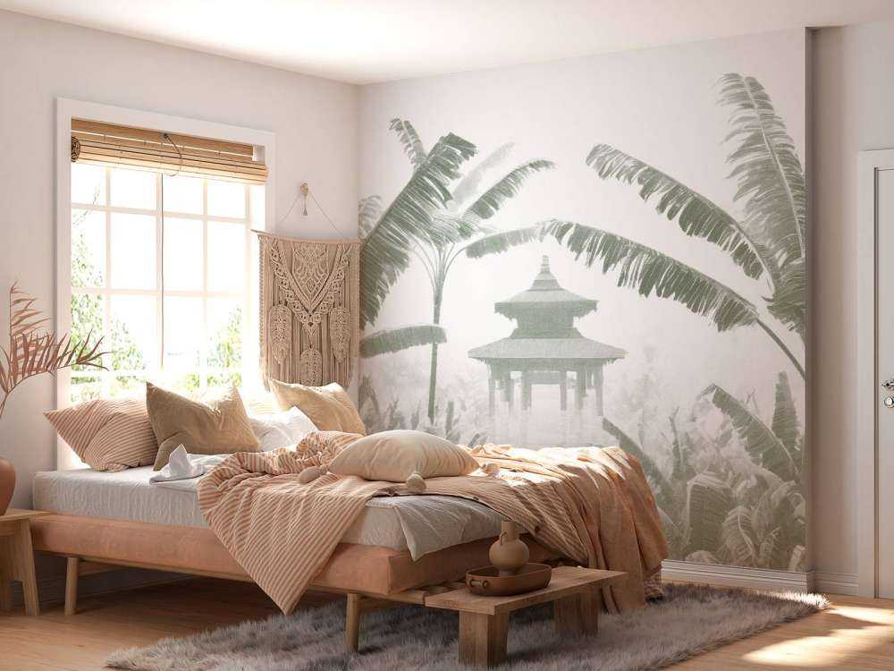 Mistige Tempeltuin, groen