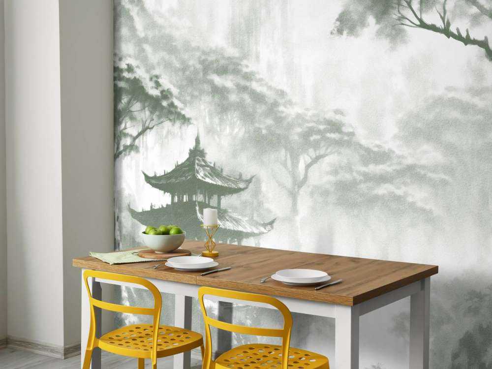 Nevelig Oosters Paviljoen, groen