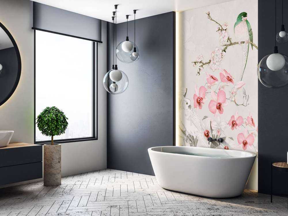 Chinoiserie with cockatoo