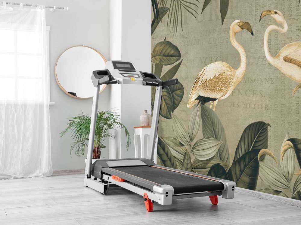 Vintage flamingo oasis and old text