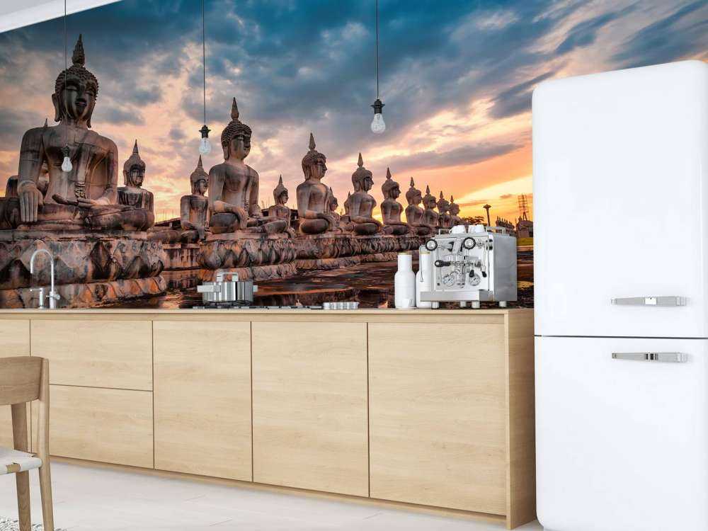 Buddha beelden op water