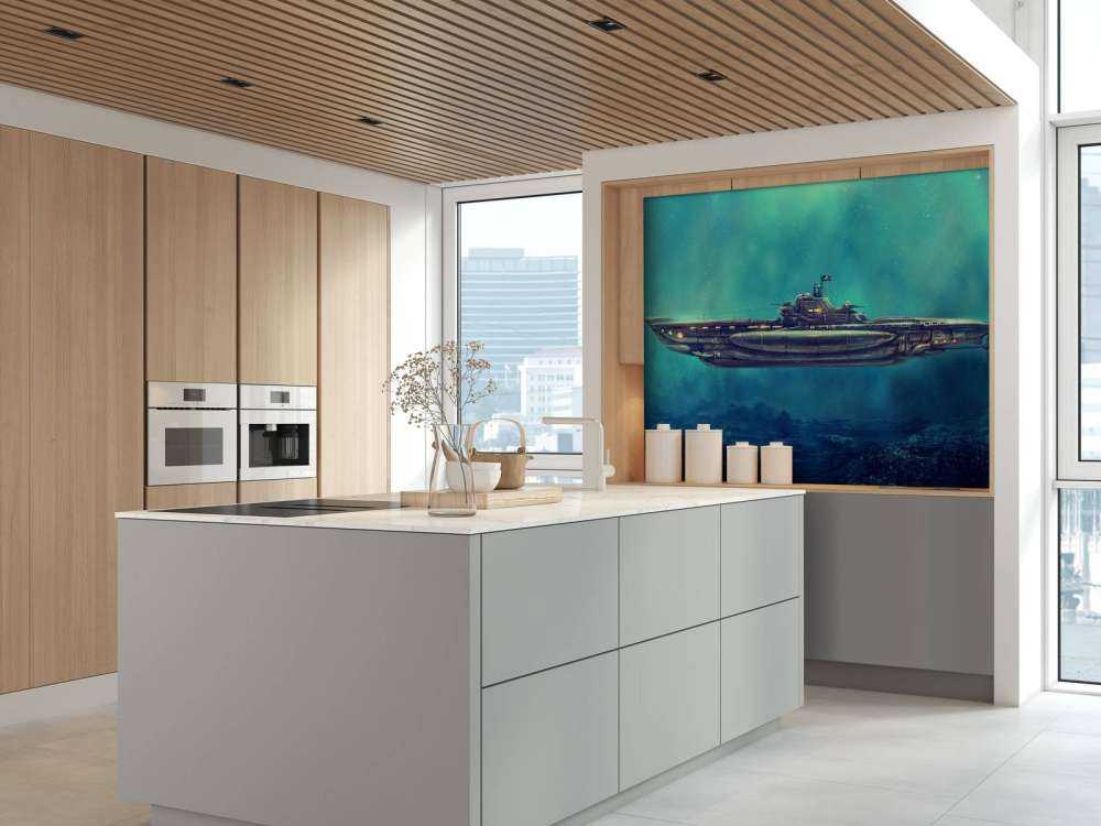 Piratenonderzeeër in de onderwaterwereld