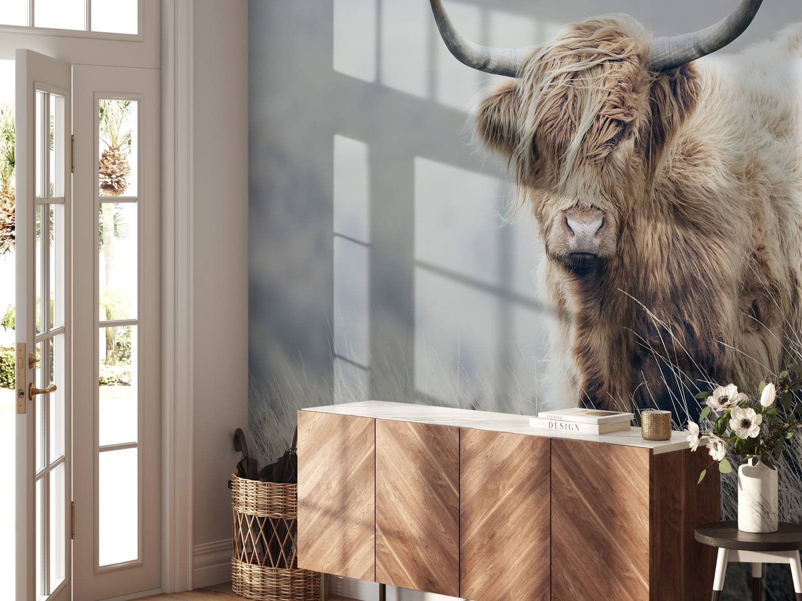 Schotse hooglander in de natuur