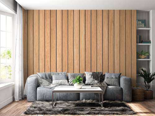 Lichte verticale houten planken