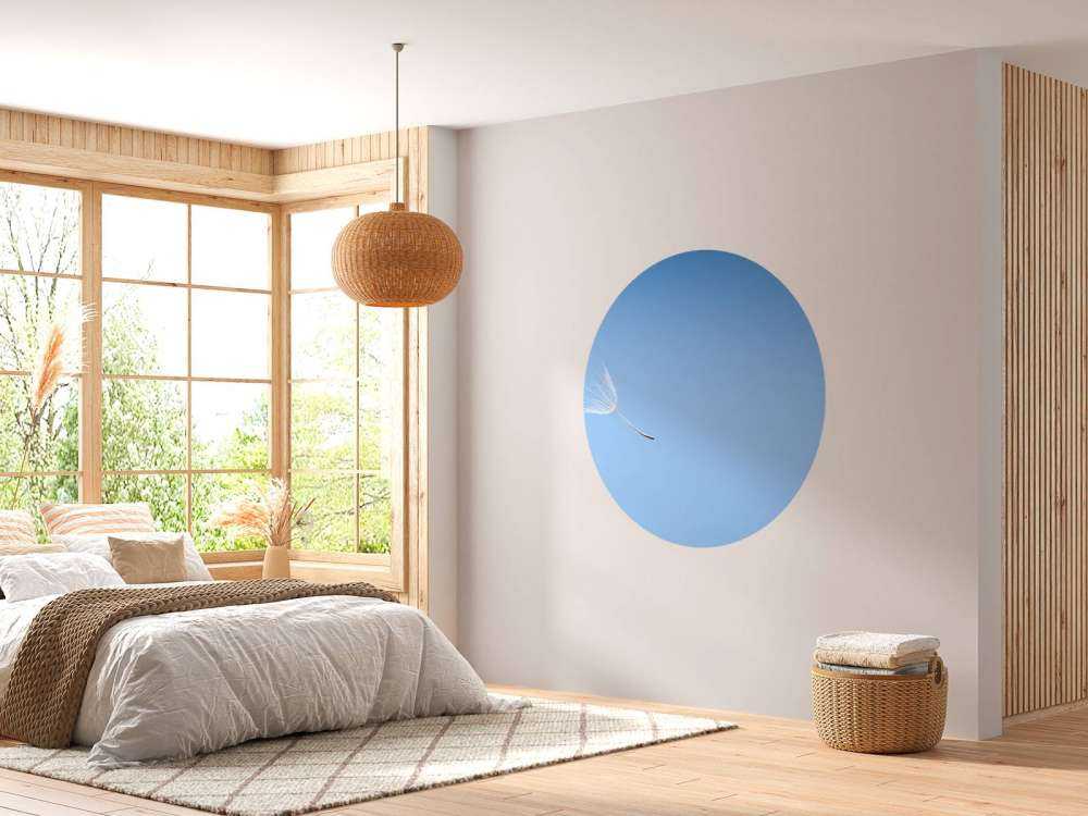 Vliegende paardenbloem pluis